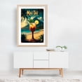 thumbnail image 5 of Retro Mai Tai Drink Art: Timeless Polynesian Charm - Illustration Tropical Cocktail Beach Travel Poster Vintage Poster Palm Tree Ocean Unframed Wall Art Print 30 x 45 inches, 5 of 46