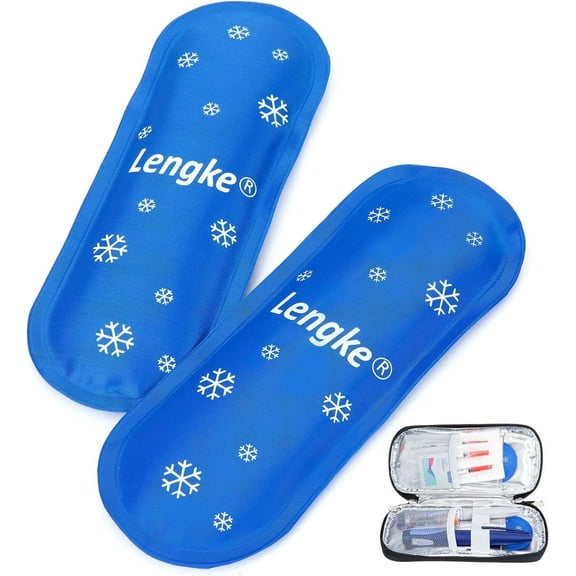 SUNMON Diabetes Ice packs for Insulin Cooler Travel Case - Suitable for Most Medication Bag, TSA Approved Ice packs for Diabetic Case(2 Pcs)