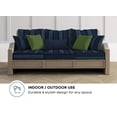 thumbnail image 2 of Textured Solid Indigo Blue Lumbar Toss Pillow (2-Pack), 2 of 4
