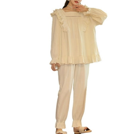 

Homgro Women s Cute Pajama Set Soft Pjs Summer Comfy Winter Princess Cotton Fall Lounge Postpartum Sleepwear Style4 Large