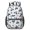 Police and Light White Pattern, variant on Police and Megaphone Blue Pattern 17" Waterproof Oxford School Backpacks for Teens, S-Shape Padded Straps, for School, Travel, Hiking, Camping