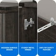 thumbnail image 5 of Dextrus Large TV Stand with Storage for TVs up to 65", Farmhouse Entertainment Center with Storage, Rustick Oak, 5 of 10