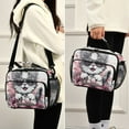 thumbnail image 6 of ALAZA Cat with Sunglasses Lunch Box Insulated Cooler Bag Reusable Tote Bags Shoulder Strap, 6 of 7