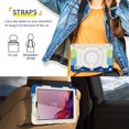 thumbnail image 6 of FJLBDE Case for Lenovo Tab M8 3rd Gen 2021/M8 HD 2nd Gen 2019 with 360 Kickstand, Shoulder Strap Carrying Protective Cover, Multicolor Blue, 6 of 6