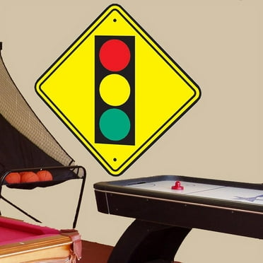 Wallhogs Stop Light Sign Wall Decal