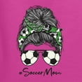 thumbnail image 2 of Messy Bun Soccer Life | Mom Life Game Day Vibes Sports Lover | Mother's Day Sports Unisex Hoodie Sweatshirt, Fuschia, M, 2 of 5