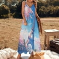 thumbnail image 2 of Blossoming Paris Eiffel Tower Fine Art Sleeveless Dress Summer Dress Woman 2025, 2 of 7
