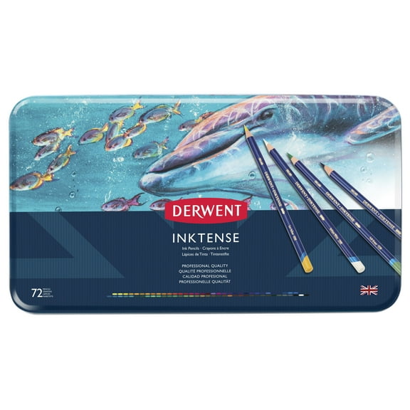 Derwent Inktense Pencil 72-Color Tin Set