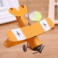 thumbnail image 3 of Vintage Metal Plane Model Aircraft Glider Biplane Aeromodelo Model(Yellow), 3 of 6