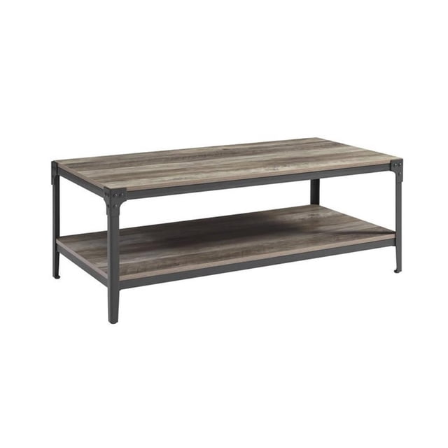 Pemberly Row Table Basse en Bois Gris Lavé