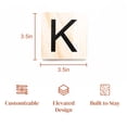thumbnail image 5 of Stiles Letter Tiles, Wooden Crossword Wall Letters for Living Room, Dining Room, Kitchen, or Bedroom, 3.5 Inch, Letter K, 5 of 8