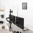 thumbnail image 3 of VIVO Quad Monitor Heavy Duty Desk Mount 3 + 1, Holds Computer Screens up to 24", 3 of 9
