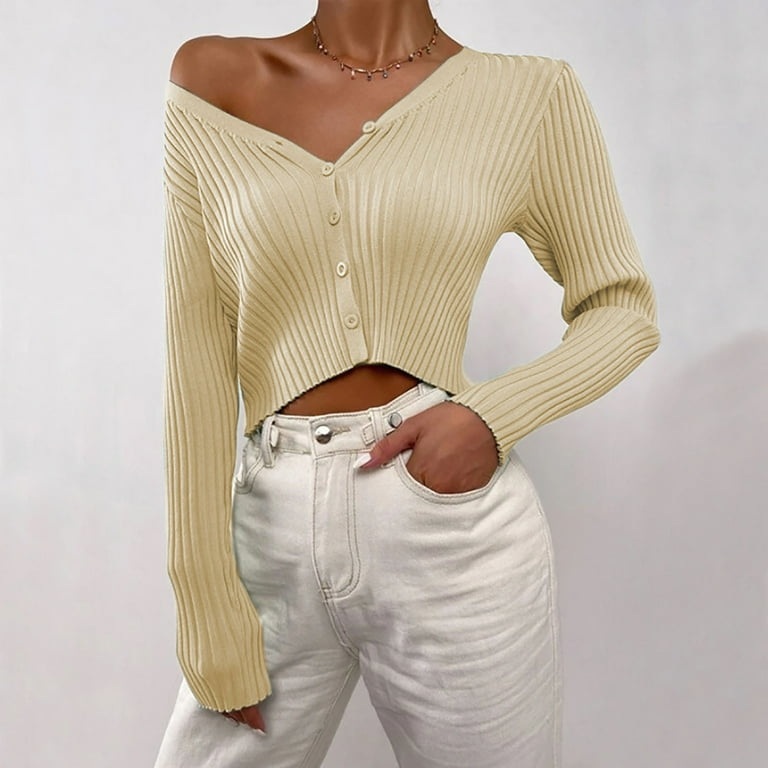 Mnjin Spring Fall Short Cardigan Women Long Sleeve Open Mnjin Spring Fall Short Cardigan Women Long Sleeve Open