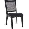 thumbnail image 6 of SAFAVIEH Margo Classic Polyester Solid Dining Side Chair, Black/Black (Set of 2), 6 of 14