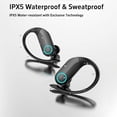 thumbnail image 3 of Wireless Earbuds with Charging Case,Bluetooth 5.3 Headphones Digital Display 48 Hrs Playtime Sports Ear Buds with Earhook Deep Bass IPX6 Waterproof Earphones for TV Phone Laptop - Black, 3 of 7