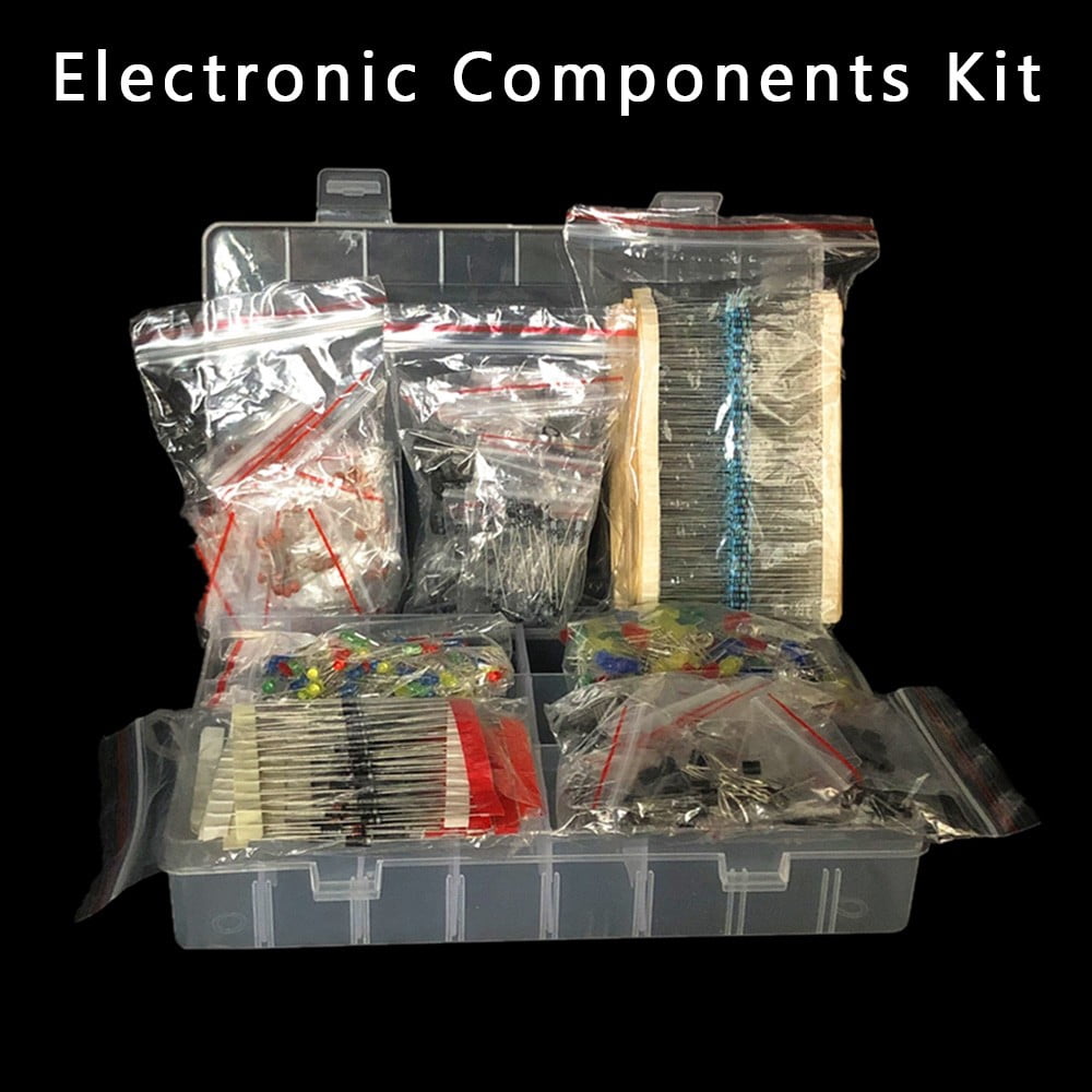Resistance Leds Diodes Electrolytic Capacitor Transistor Electronic DIY Kit