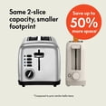 thumbnail image 2 of 2 Slice Slim Toaster, Fits-anywhere™ Kitchenware, 6 Setting Shade Control with Reheat & Cancel Buttons, Fits sourdough, 10” Long Slot, Anti Jam & Auto Shutoff, 900 Watt, Oatmilk, 2 of 7