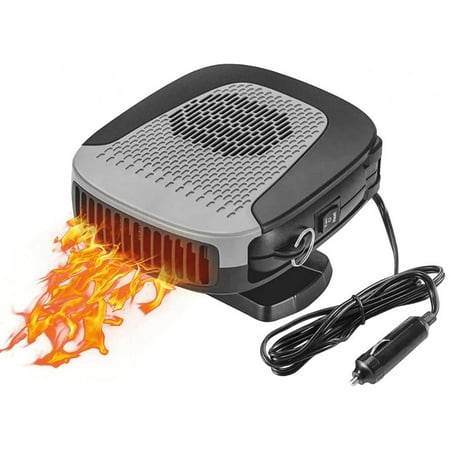 

Car Heater 12V 150W with Heating and Cooling 2 in 1 Modes for Fast Heating Defrost Defogger and Automobile Windscreen Fan in Cigarette Lighter