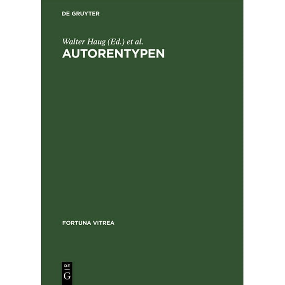 Fortuna Vitrea Autorentypen, Book 6, (Hardcover)