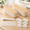 Frost White, Wood Color-Bamboo Cover, variant on 2 Cable Management Box Fits Power Sockets 11.8x5.1x4.3 In