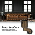 thumbnail image 4 of Roulettes, Tasses à Roulettes, Roues pour Meubles, Tasse Ronde Roulette en Alliage de Zinc Vintage Mat Exquise Robuste Durable Stable Roue Silencieuse Dia Pivotante, 4 of 9