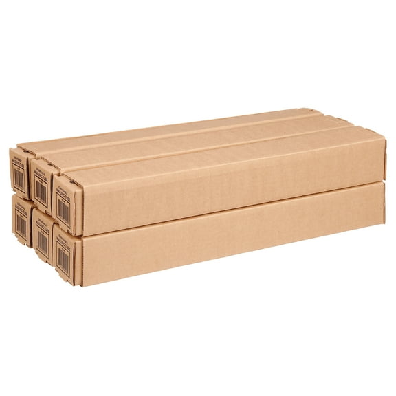Pen+Gear Corrugated Telescoping Square Mailing & Shipping Tube, (20”- 38" x 2.5” x 2.5”), 6 Count Case