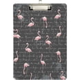 thumbnail image 2 of FMSHPON Flamingo Clipboard Hardboard Wood Nursing Clip Board and Pull for Standard A4 Letter 13x9 inches, 2 of 7