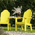 thumbnail image 3 of Wildridge Classic Deck Chair Tete-A-Tete, Lemon Yellow - Outdoor Weather Resistant HDPE Furniture for Patio, 3 of 4