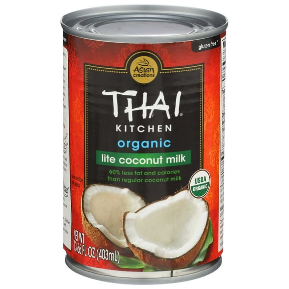 Thai Kit Organ Coconut Milk Lite - 14 ounce -- 12 per case.