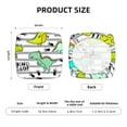 thumbnail image 6 of Uemuo Funny Dinosaurs on Stripes Pattern Waterproof Square Couch Cushion Covers, Magic Sofa Covers Washable, Stretch Sofa Seat Cushion Slipcovers, 6 of 9