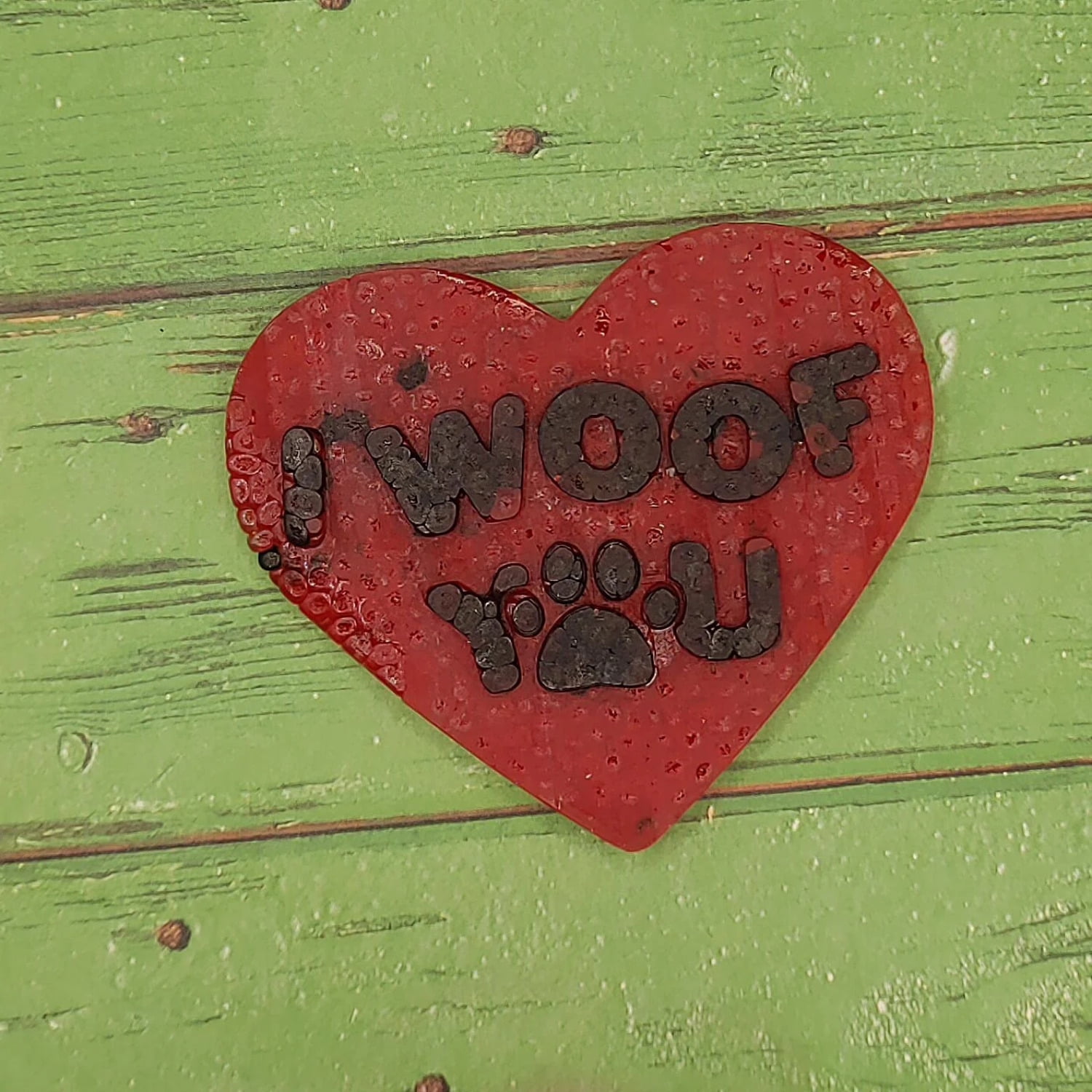 I Woof You Heart Silicone Freshie Mold