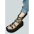 thumbnail image 5 of CRUZ Gladiator Platform Leather Sandal in Snake Print, 5 of 5