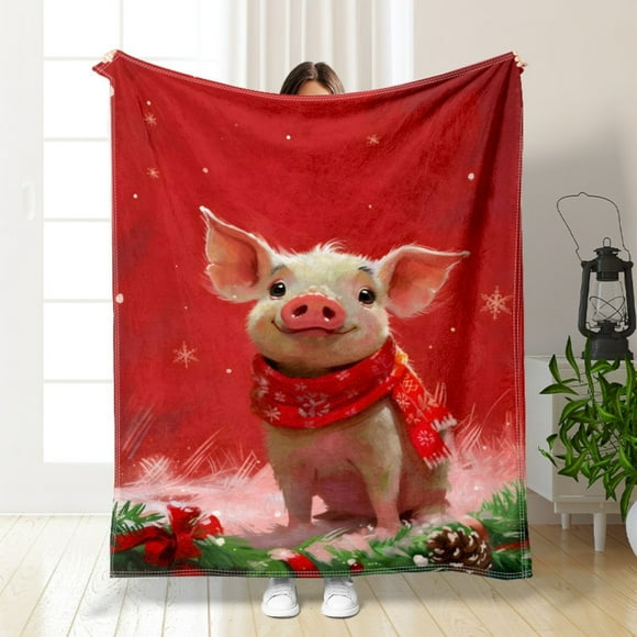 Christmas DecorBlanketCute Santa All Season Bed Blanket Throw Merry Christmas Tree And Snowman Plush Throw Blanket Xmas Flannel Fleece Blanket Kawaii Room Decorpolyester blanket