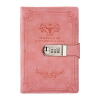 LHWEN Notebook with Password Lock PU Leather Modern Desktop to Protect Privacy and Creative Password Notebook with Password Lock Student Diary Notepad