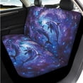 thumbnail image 3 of HUISEFOR Galaxy Dolphin Car Seat Cover Full Set of 14 Pcs Breathable Soft with Steering Wheel Cover, Belt Cover, Head Rest Protector, Scratch-Resistant, Elastic, Universal Fit for Cars SUV Trucks, 3 of 5