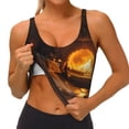 thumbnail image 3 of Fotbe Cozy Tree Hole Cabin Sujetador Deportivo Largo sin Aros para Mujer con Almohadillas y Soporte Medio, Transpirable y Absorbente, Camiseta Tipo Chaleco o Tank Top-Medium, 3 of 8