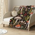 thumbnail image 2 of HENGT Boho Mushroom Blanket Autumn Mushrooms Lightweight Throw Blanket for Couch Bed Room Decor Fuzzy Super Soft Blankets Mushrooms Gifts for Kids Adults Women, 2 of 6