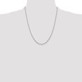 thumbnail image 7 of Auriga Fine Jewelry 14K White Gold 1.45 mm Diamond-cut Cable Chain Necklace for Women 22", 7 of 7