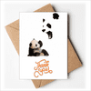 Pandas Teach Children Avoid Emotions Thank You Cards Envelopes Blank Note