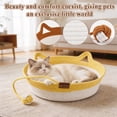 thumbnail image 7 of Cat Bed, Cat Beds for Indoor Cats, Woven Rope Pet Bed, Kitten Bed for 10 Lbs and Under, 41Cm Diameter All-Season Two-Tone Cotton Rope Round Basket Cat House, Breathable Non-Slip, 7 of 7
