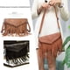 thumbnail image 5 of Bolso de mano con borlas tipo sobre para mujer, estilo europeo y americano, tipo mensajero, fino, 5 of 6