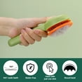 thumbnail image 5 of shuaien 2 Pcs Cat Brush with Release Button, Pet Brush, Self-Cleaning Sliker Brush with 1 Click, Grooming Brush for Cat Dog (Pink+Green), 5 of 7
