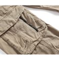 thumbnail image 6 of lcziwo Solid Color Pants Men Multiple Pockets Beach Relaxed Fit Drawstring Pants Holiday Classic Jogger Hiking Pants Khaki S, 6 of 9