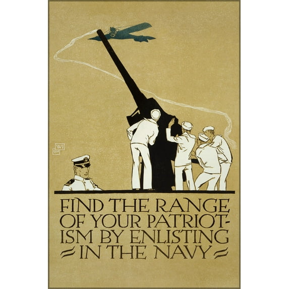 24"x36" Gallery Poster, Find the range of your patriotism2