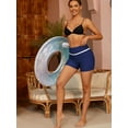 thumbnail image 6 of Alove Women Solid Swimming Trunks Swimming Shorts High Waisted Swim Shorts Tankini Bottoms, 6 of 6