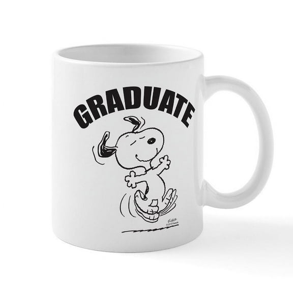 CafePress - Dancing Dog Graduate Mug - 11 oz Ceramic Mug - Novelty Coffee Tea Cup