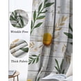 thumbnail image 3 of Spring Daisy Blackout Curtains for Bedroom Living Room Darkening Curtains 84 Inch Length 2 Panels Set Farmhouse Country Flower Leaf Plant Wood Grain Window Curtain Window Treatment Drapes 52"x84", 3 of 9