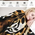 thumbnail image 3 of Orinice Throw Blanket Flannel Plush Blanket for Bed Couch Sofa Chair Aesthetic Cute Soft Warm for Girls Women Leopard Cheetah Cow Tiger-Yellow Cheetah 50x60in, 3 of 6