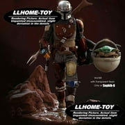 Mandalorian Baby Yoda Resin 26cm Tall Model Kit Unpainted 3d Print GK Statue Figure