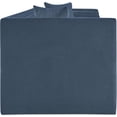 thumbnail image 4 of Meridian Furniture Everett Light Blue Chenille Fabric Upholstered Sofa, 4 of 15